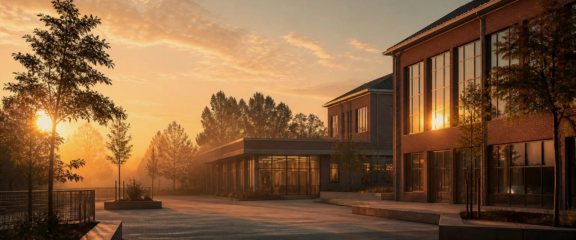 Akademie Lernumgebung — Mitternachtsblau mit Goldlicht, idealst Lern Schule